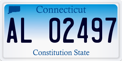 CT license plate AL02497