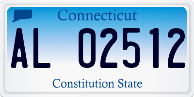 CT license plate AL02512