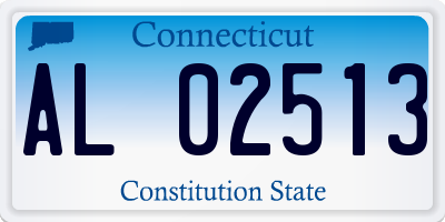 CT license plate AL02513