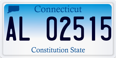 CT license plate AL02515