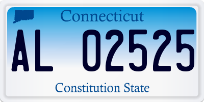 CT license plate AL02525