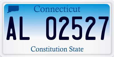CT license plate AL02527
