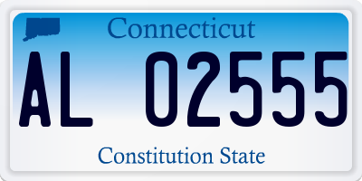 CT license plate AL02555