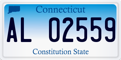 CT license plate AL02559