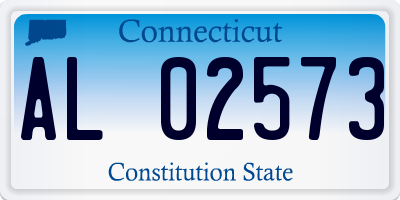 CT license plate AL02573