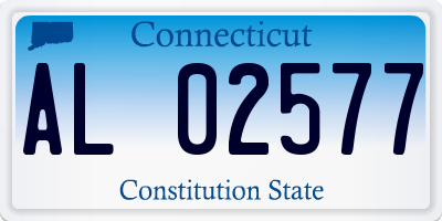 CT license plate AL02577