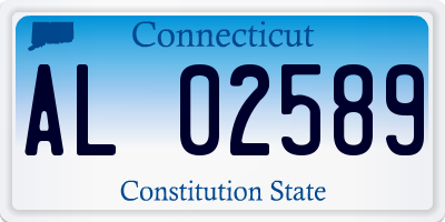 CT license plate AL02589