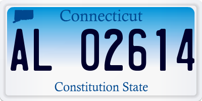CT license plate AL02614