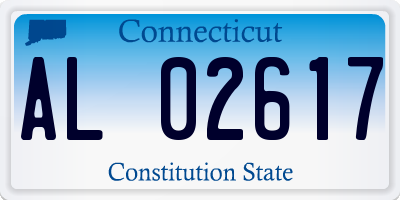 CT license plate AL02617