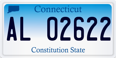 CT license plate AL02622