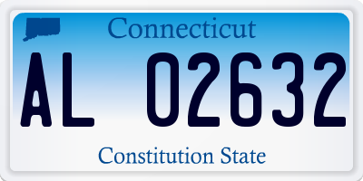 CT license plate AL02632