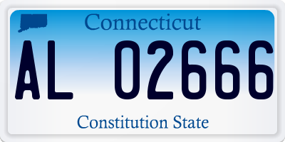 CT license plate AL02666