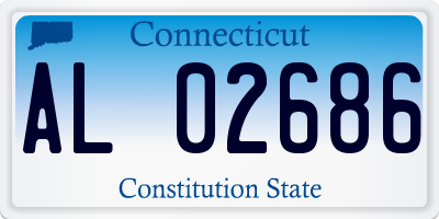CT license plate AL02686