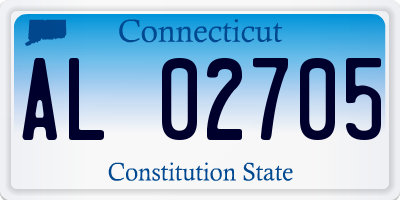 CT license plate AL02705