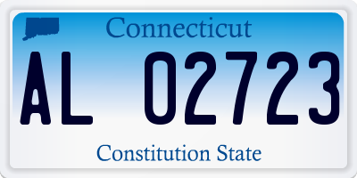 CT license plate AL02723