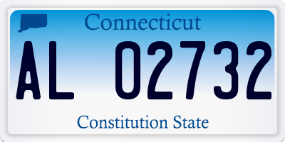 CT license plate AL02732