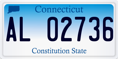 CT license plate AL02736