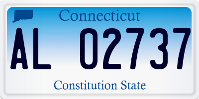 CT license plate AL02737