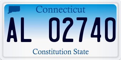 CT license plate AL02740