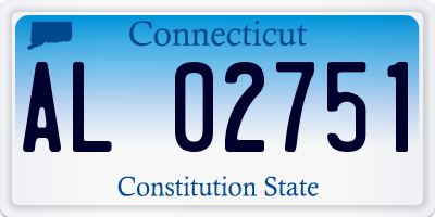 CT license plate AL02751