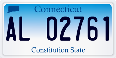 CT license plate AL02761