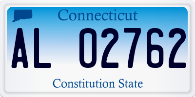 CT license plate AL02762