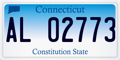CT license plate AL02773