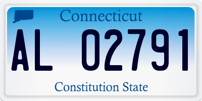 CT license plate AL02791