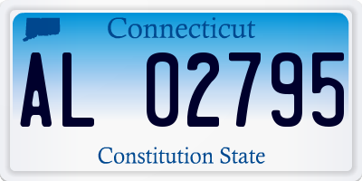 CT license plate AL02795