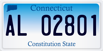 CT license plate AL02801