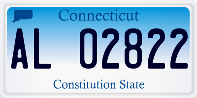 CT license plate AL02822