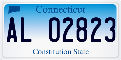 CT license plate AL02823