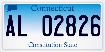 CT license plate AL02826