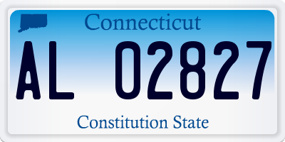 CT license plate AL02827