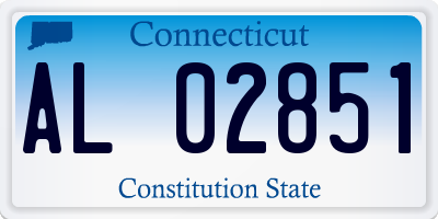 CT license plate AL02851