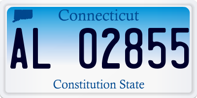 CT license plate AL02855