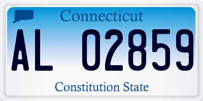 CT license plate AL02859