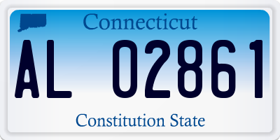 CT license plate AL02861
