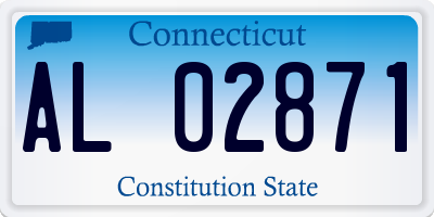 CT license plate AL02871