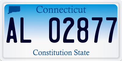 CT license plate AL02877