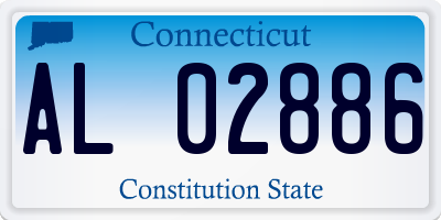 CT license plate AL02886