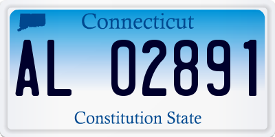 CT license plate AL02891