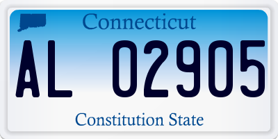 CT license plate AL02905