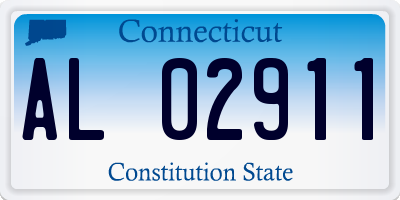 CT license plate AL02911