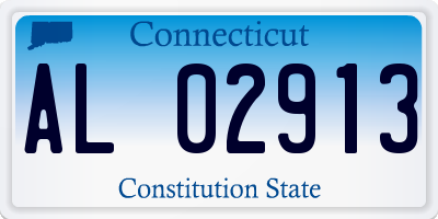 CT license plate AL02913
