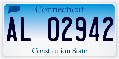 CT license plate AL02942