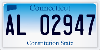 CT license plate AL02947