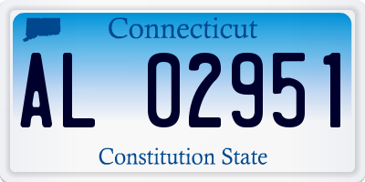 CT license plate AL02951