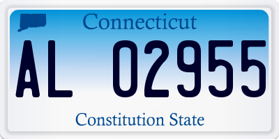 CT license plate AL02955