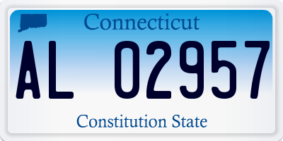 CT license plate AL02957